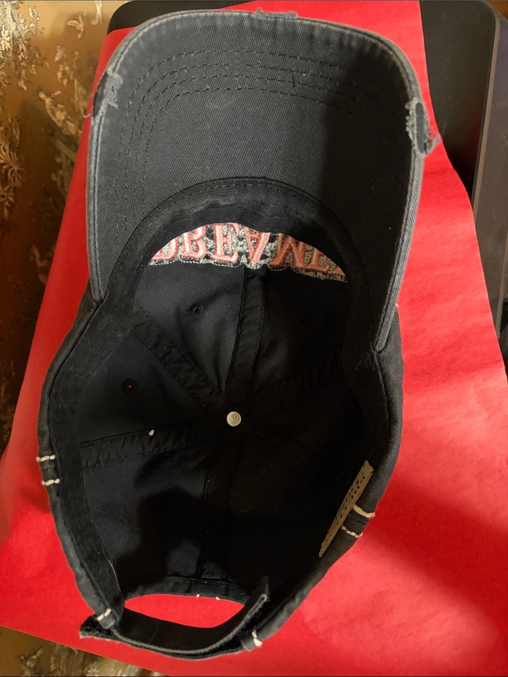 Black Baseball Cap with Pink 'DREAM' Embroidery - Picture 6 of 15